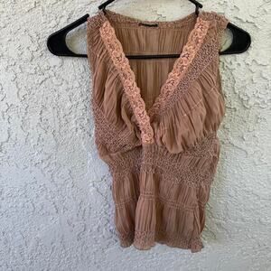Y2k lace tank top